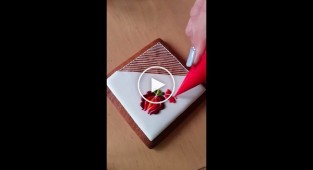 Это печенье выглядит так красиво что его даже жалко есть