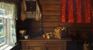 Soulful, warm paintings by Grigory Leontyevich Chainikov (1960-2008)