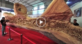 Мужчина работал с этим деревом 4 года