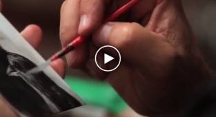 Удивительные рисунки огнем и сажей